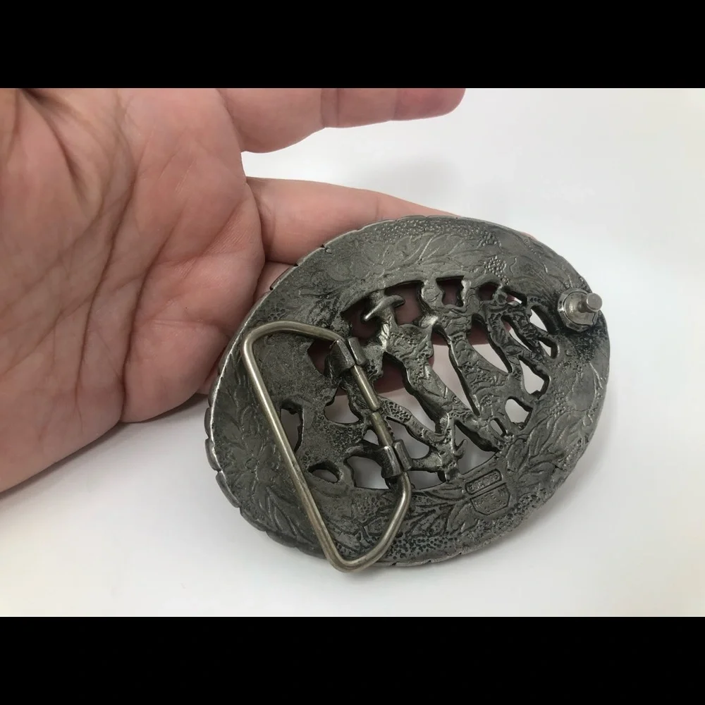 Vintage line dancing belt buckle western wear belt buckle